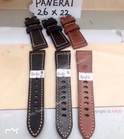 New Replica Panerai Genuine leather Watch Band 26mm